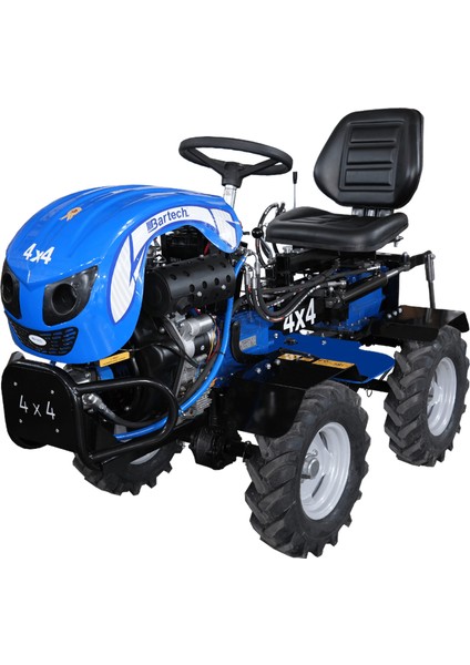4x4 Dizel Marşlı Mini Traktör Çapa Makinası 22 Hp