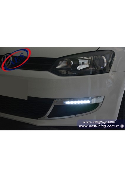 Volswagen Polo Sis LED Aydınlatma Drl Krom Sis Çerçeveli 2012