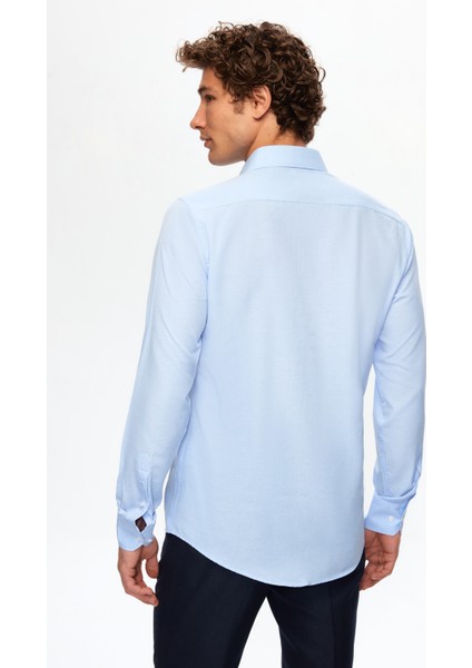 Ds Damat Slim Fit Bej Italyan Yaka Dar Kesim Klasik Kravatlık Uzun Kollu Kolay Ütülenebilir Nefes Alan 2'li Gömlek 2HF02ORTBN86