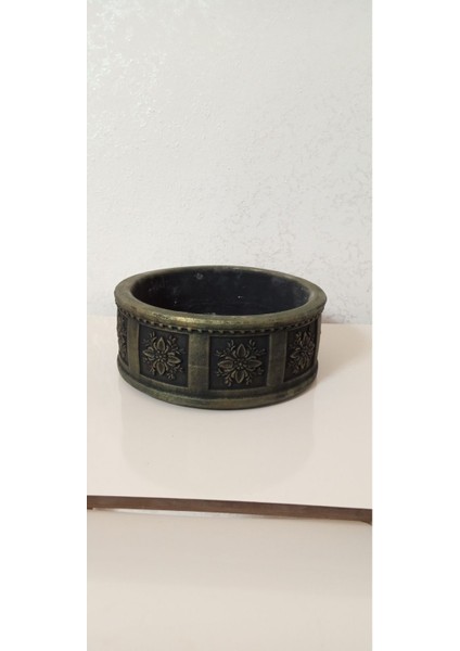 Gold Desenli Eskitme Beton Saksı 23 x 10 cm Suya Karşı 50 Yıl Garantili fiyatları