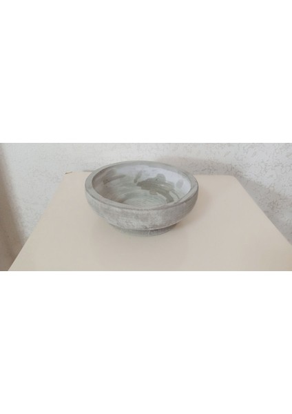 Saf Beton Bonsai ve Aranjmana Özel Taş Saksı Suya Karşı En Az 50 Yıl Dayanıklı