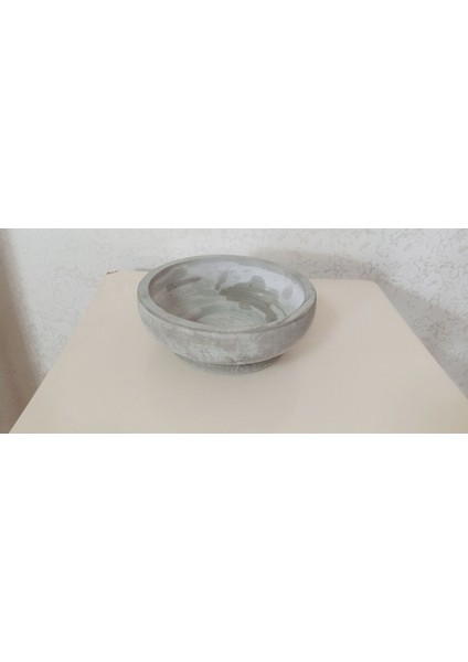 Saf Beton Bonsai ve Aranjmana Özel Taş Saksı Suya Karşı En Az 50 Yıl Dayanıklı