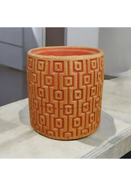 Ht Dizayn Gold Desenli Taş Saksı fiyatları