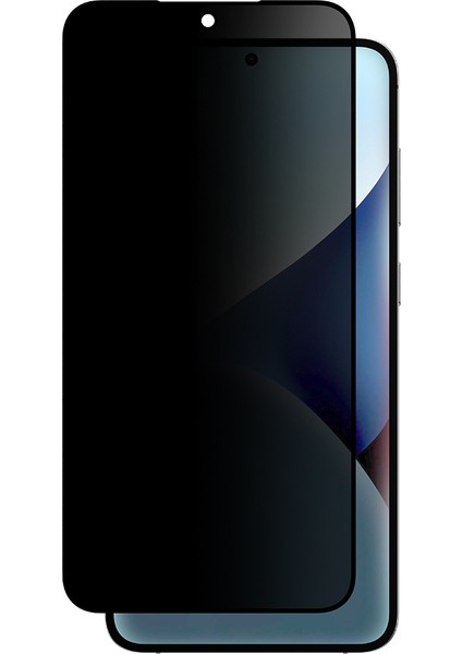 Samsung Galaxy S25 Radix Privacy Parmak Izi Bırakmayan Temperli Cam Ekran Koruyucu Siyah