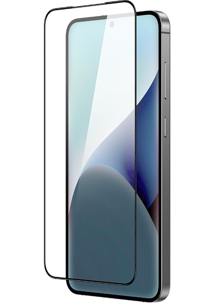 Samsung Galaxy S25 Radix Parmak Izi Bırakmayan Temperli Cam Ekran Koruyucu Siyah modelleri