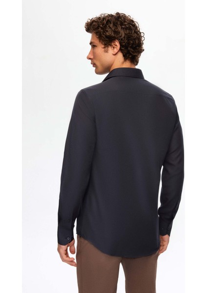 Ds Damat Slim Fit Açık Mavi Italyan Yaka Dar Kesim Klasik Kravatlık Uzun Kollu Kolay Ütülenebilir Nefes Alan 2'li Gömlek 2HF02ORTBN86