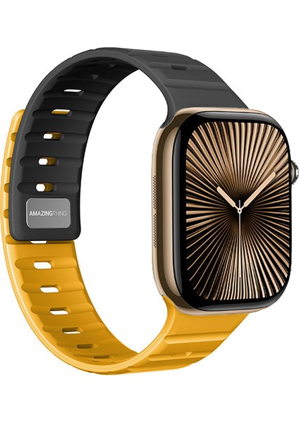 Watch 10 46MM Silqlock Silikon Kordon Strap Kayış Siyah modelleri