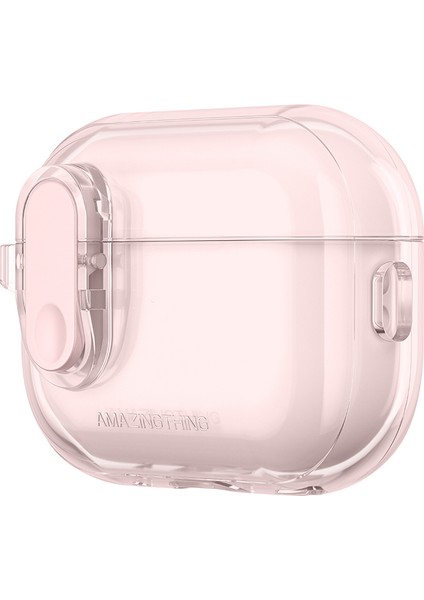 Airpods Pro 2 Kılıf Amazingthing Magnetik Kilit Tasarımlı Minimal Serisi Kılıf Pembe modelleri