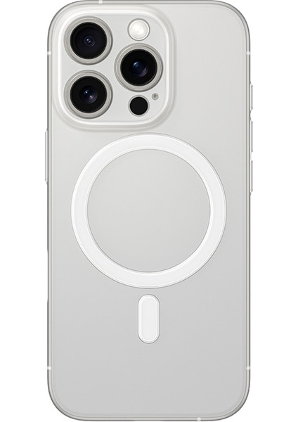 iPhone 16 Pro Kılıf Magsafe Şarj Özellikli Amazingthing Minimal Air Serisi Kapak Şeffaf