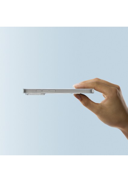iPhone 16 Pro Kılıf Magsafe Şarj Özellikli Amazingthing Minimal Air Serisi Kapak Şeffaf