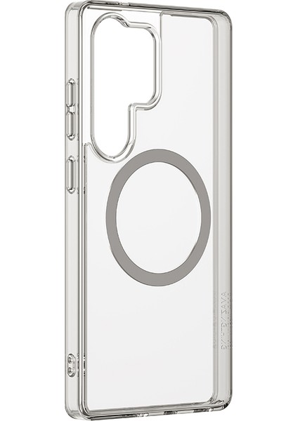 Galaxy S25 Ultra Kılıf Magsafe Uyumlu Amazingthing Minimal Serisi Kapak Titanyum - Gri