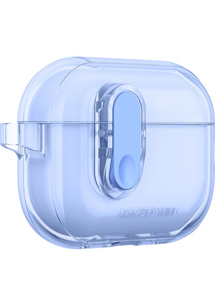 Airpods Pro 2 Kılıf Amazingthing Magnetik Kilit Tasarımlı Minimal Serisi Kılıf Mavi modelleri