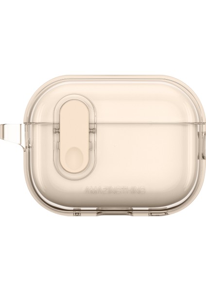 Airpods Pro 2 Kılıf Amazingthing Magnetik Kilit Tasarımlı Minimal Serisi Kılıf Desert Titanyum