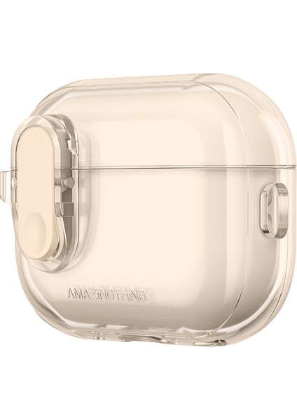 Airpods Pro 2 Kılıf Amazingthing Magnetik Kilit Tasarımlı Minimal Serisi Kılıf Desert Titanyum fiyatları