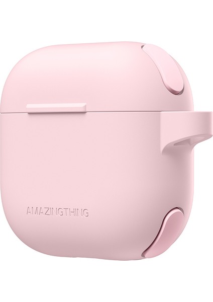 Airpods 4 Kılıf Amazingthing Airbag Köşe Tasarımlı Omni Serisi Silikon Kılıf Pembe fiyatları
