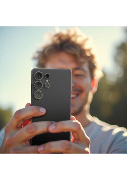 Samsung Galaxy S25 Ultra Titan Safir Kamera Lens Koruyucu Uygulama Aparatlı Siyah indirimleri