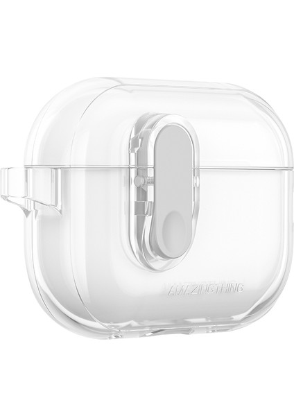 Airpods Pro 2 Kılıf Amazingthing Magnetik Kilit Tasarımlı Minimal Serisi Kılıf Şeffaf modelleri