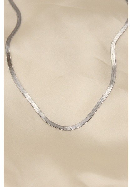 316L Çelik Silver Renk 45 cm İtalyan Zincir Model Kadın Kolye fiyatları