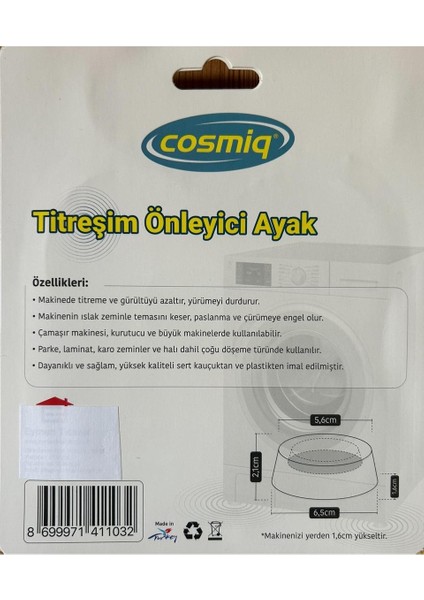Çamaşır Makinesi Titreşim Önleyici Ayak