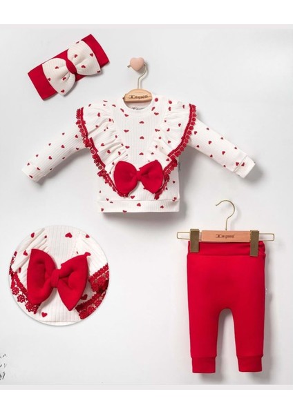 Cayzen Dantelli Kalpli Kız 3lü Takım 4016250
