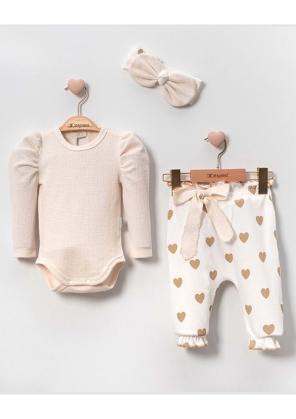 Cayzen Karpuz Kol Bandanalı 3lü Takım 4023238 - Krem