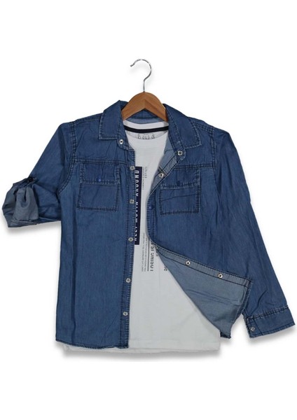 Wikilandjeans 8-12 Yaş Cepli 2li Kot Gömlek 240333355
