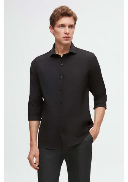 Ds Damat Slim Fit Siyah/haki Italyan Yaka Dar Kesim Klasik Kravatlık Uzun Kollu Kolay Ütülenebilir Nefes Alan 2'li Gömlek 2HF02ORTBN86 fiyatları