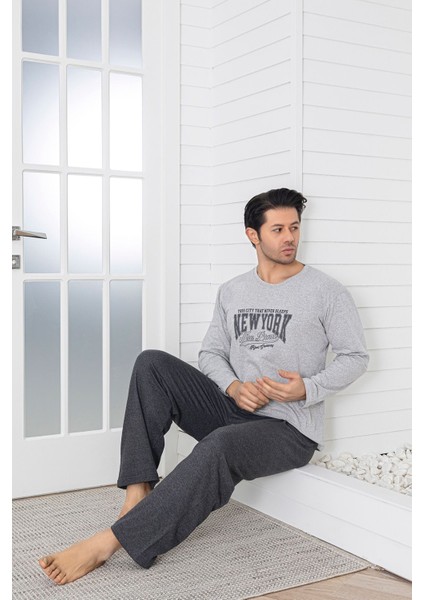 Erkek Uzun Kol Pijama Takımı
