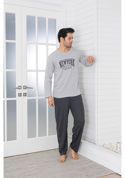 Erkek Uzun Kol Pijama Takımı