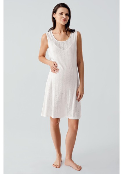 Kalın Askılı Ajurlu Esnek Pamuklu Hamile Sabahlık Gecelik Takım 17408 fiyatları