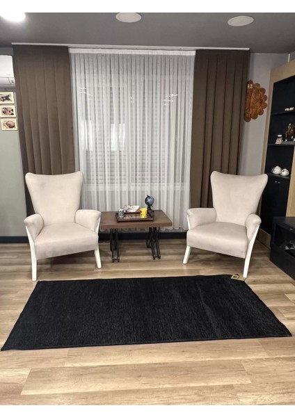 Liv 392 Antrasit Dekoratif Yıkanabilir Kilim