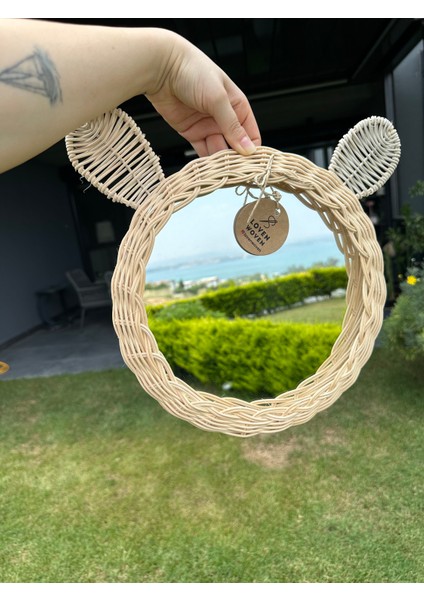 Rattan Bobo Kulaklı Ayna