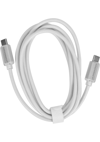 GM Speed Series C To C PD 60W - Beyaz - 1.5 Metre - Örgülü Hızlı Şarj Kablosu