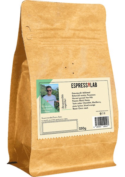 El Salvador Pırıneos Usulutan 250G – Çikolata, Böğürtlen, Mürdüm Eriği Tadım Notalarıyla