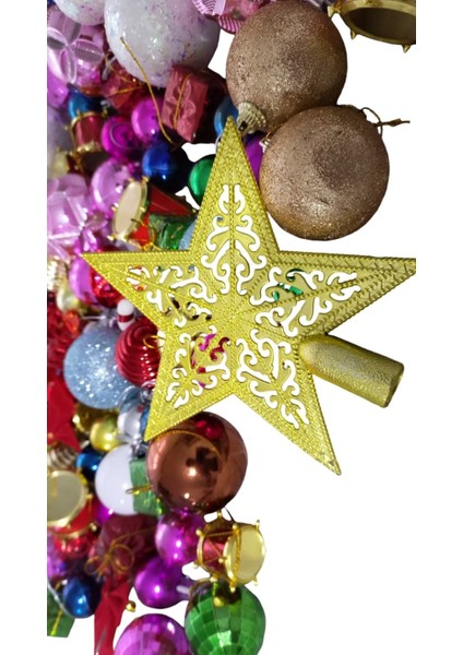 124 Adet Vıp Kalite Yılbaşı Ağacı Süsleri Karışık Model Süsler Full Set Noel Ağacı Süsü Yılbaşı Süsü indirimleri