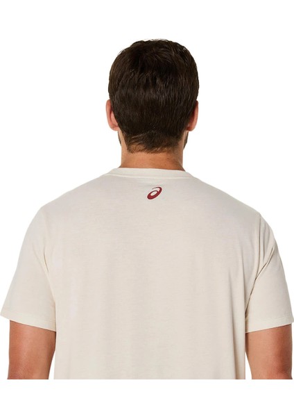 Logo Erkek Beyaz Koşu T-Shirt 2031E188-201 indirimleri