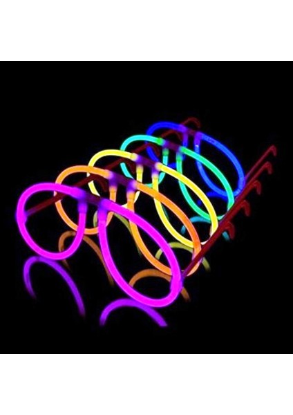 14 Adet Neon Gözlük Glow Stick Gözlük Vıp Deluxe Kalite Glow Gözlük Işıklı Gözlük Fosfor Gözlük Vıp
