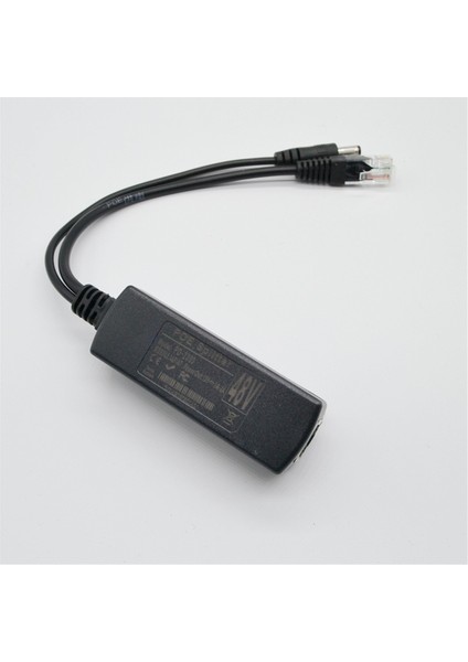 Gigabit Mini Poe Ayırıcı 10/100/1000MBPS Poe Ayırıcı Dc Çıkış 12V Ethernet Üzerinden Güç Ieee 802.3AF Ip Came Siyah (Yurt Dışından)