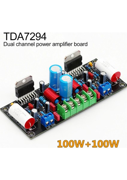 TDA7294 100W+100W Çift Kanallı Ses Amplifikatörü Kartı Güç Amplifikatörü Kartı Hıfı Amplifikatör Modülü Aksesuarları Dıy Parçaları (Yurt Dışından) fiyatları