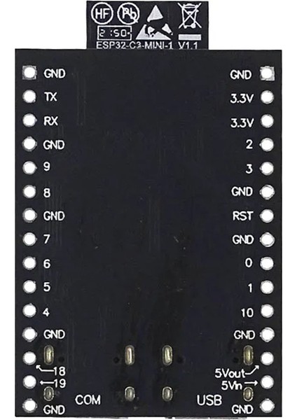 ESP32-C3 Geliştirme Kartı Çift Tip-C Wifi Bluetooth Ble5.0 Devkitm-1 Çekirdek Kartı ESP32C3 Modülü (Yurt Dışından)