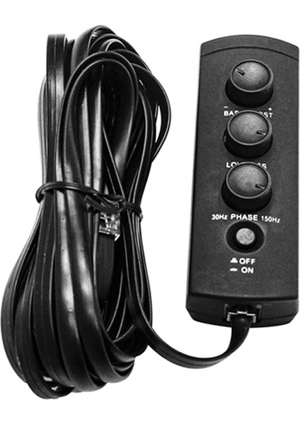 Araba Yedek Lastik Bas Amplifikatörü Ses Kontrol Cihazı Yedek Lastik Bas Uzaktan Ses Regülatörü 6 Çekirdekli Kristal Arayüz (Yurt Dışından)