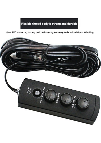 Araba Yedek Lastik Bas Amplifikatörü Ses Kontrol Cihazı Yedek Lastik Bas Uzaktan Ses Regülatörü 6 Çekirdekli Kristal Arayüz (Yurt Dışından) fiyatları