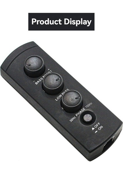 Araba Yedek Lastik Bas Amplifikatörü Ses Kontrol Cihazı Yedek Lastik Bas Uzaktan Ses Regülatörü 6 Çekirdekli Kristal Arayüz (Yurt Dışından) modelleri