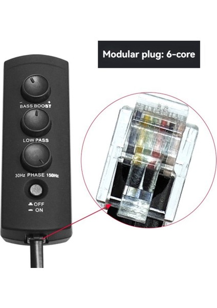 Araba Yedek Lastik Bas Amplifikatörü Ses Kontrol Cihazı Yedek Lastik Bas Uzaktan Ses Regülatörü 6 Çekirdekli Kristal Arayüz (Yurt Dışından) fırsatları