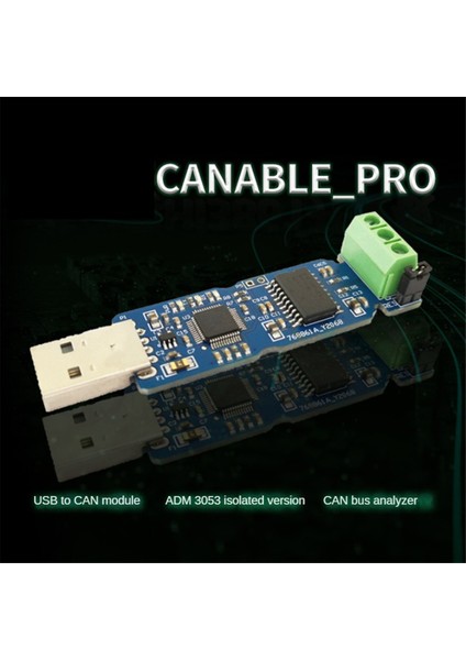 Canable Usb'den Can Modülüne Canbus Hata Ayıklayıcı Analiz Adaptörü Can Izole Sürüm Canable Pro (Yurt Dışından)