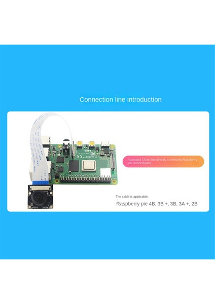 Raspberry Pi 5 Için Kamera Kafası Modülü 8mp Kamera Kafası Mıpı Csı Arayüzü IMX219 Çip Kamera Kafası Kamera Modülü, A (Yurt Dışından)