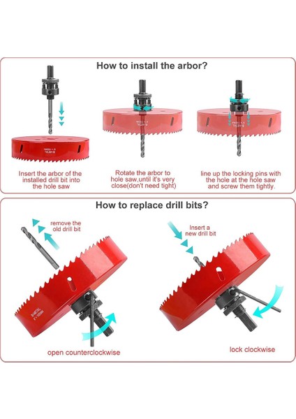 6 Inç Delik Testeresi - Farklı Projeler Için 152MM Bimetal Delik Kesici, Pürüzsüz ve Düz Delme Kenarı, Hızlı Talaş (Yurt Dışından) fırsatları