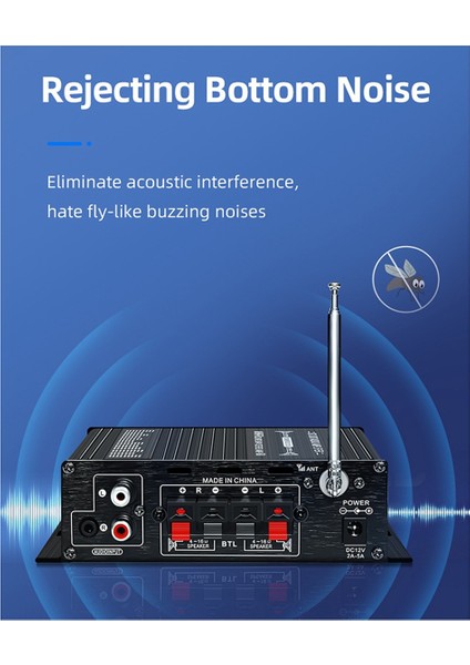 Yeni AK360 Stereo Araba Ev Amplifikatörü USB Kayıpsız Oynatma Radyo Amplifikatörü 5.0 Bluetooth Hıfı Ses Amplifikatörü (Yurt Dışından) fırsatları