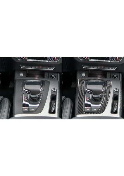 Audi Q5L Sq5 2018-2024 Lhd Orta Konsol Vites Paneli Kapağı Iç Döşeme Sticker Çıkartması Için Gerçek Karbon Fiber (Yurt Dışından) fırsatları