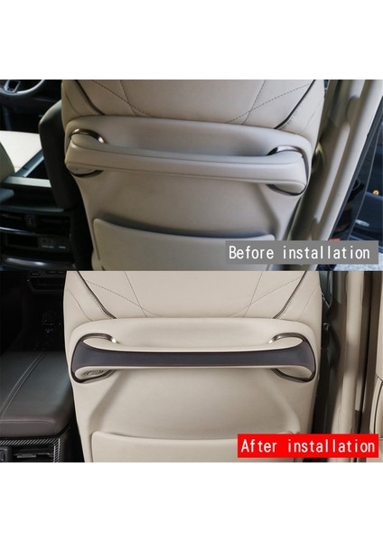 Toyota Alphard/vellfıre 40 Serisi 2023+ Araç Iç Aksesuarları Için Araç Arka Koltuk Koltuğu Pu Deri Döşeme Şeridi (Yurt Dışından) fırsatları